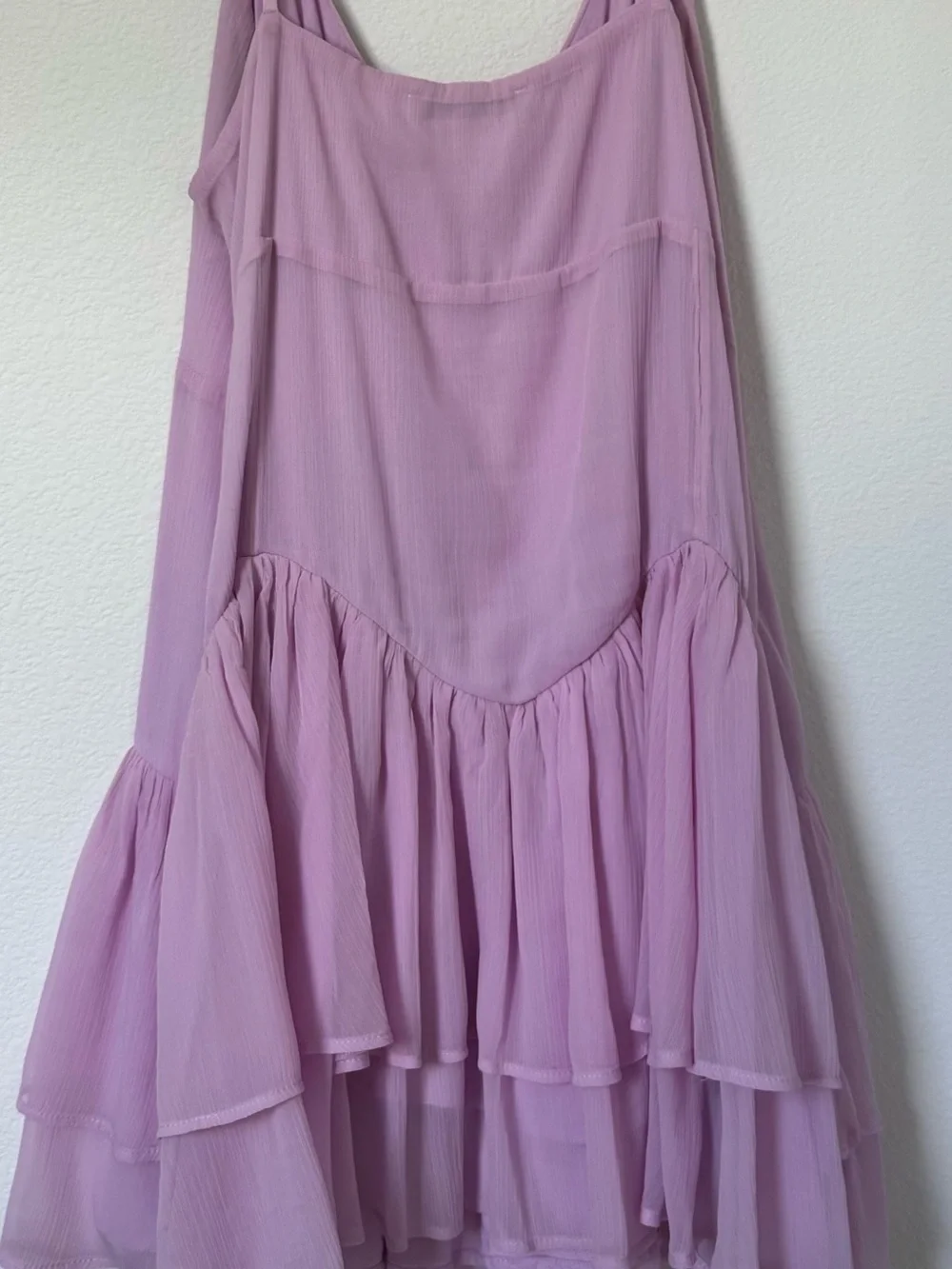 Abercrombie & Fitch Lilac V-Neck Ruffle Dress - Picture 2 of 3
